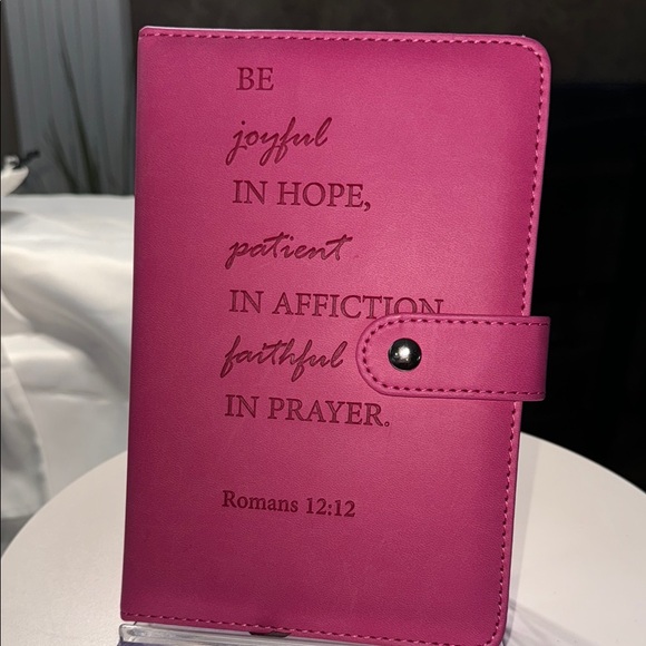 no brand Office Nwt Synthetic Leather Bound Pink Inspirational